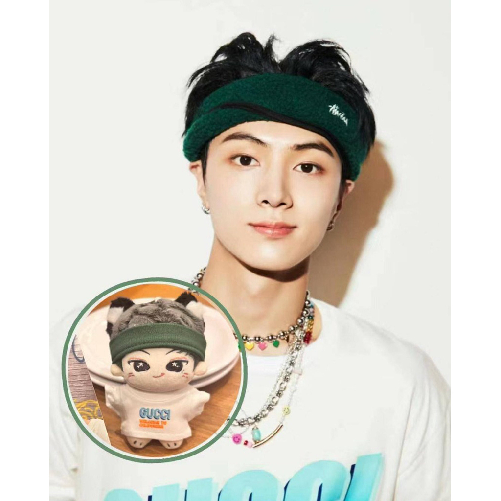 READY STOCK "DOLL CLOTHES 10cm JAY ENHYPEN INSPIRED" (T-shirt + headband)