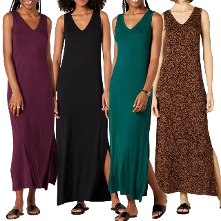 Amazon Women's Essentials V'nack Jerey Tank Maxi Dress DZM2965