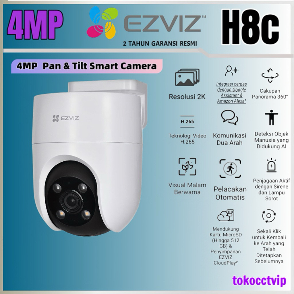 CCTV  EZVIZ  4MP  H8c 2K+