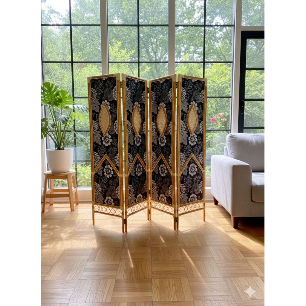 PINTU SKETSEL ROTAN - PINTU SKETSEL KAIN - PEMBATAS RUANGAN