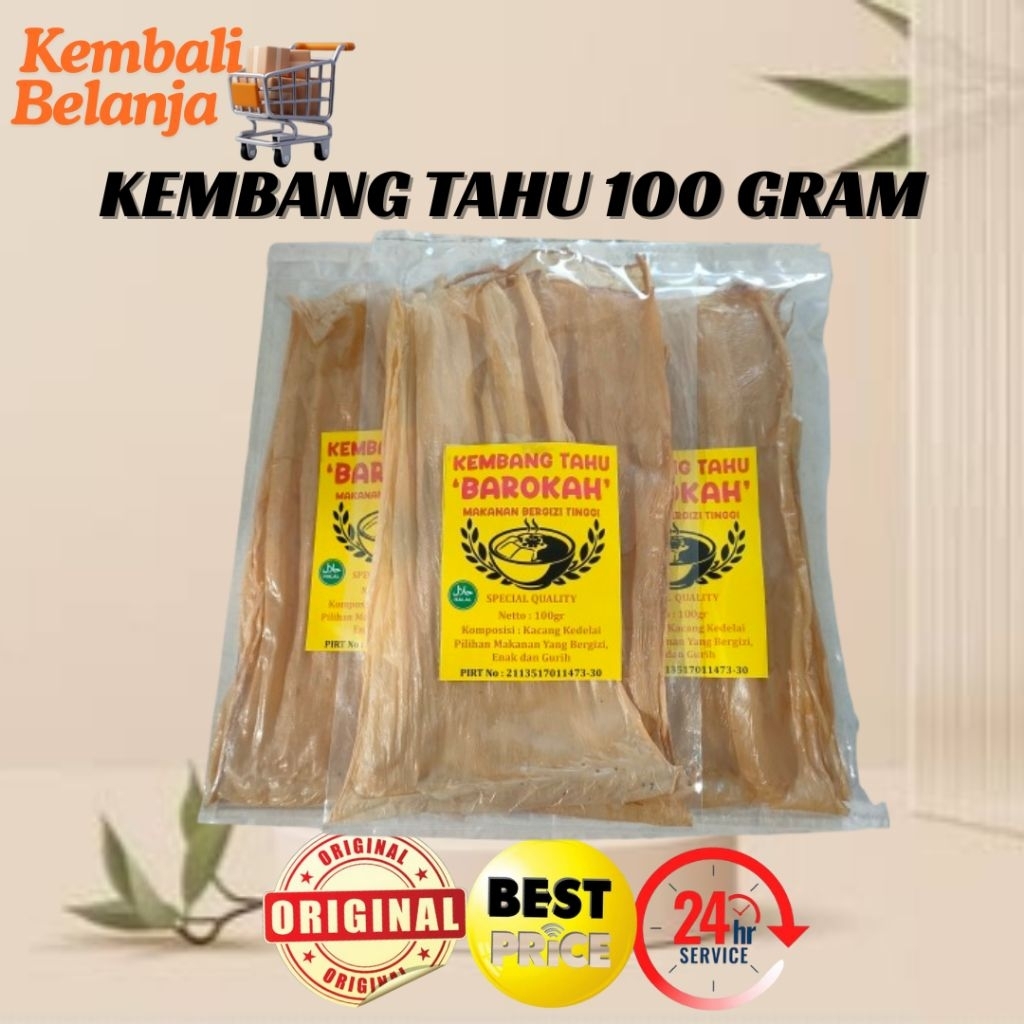Kulit Kembang Tahu Super 100 Gram/ Kulit Tahu/ Kulit Kembang Tahu/ Bunga Tahu Kering Enak/ Kembang T
