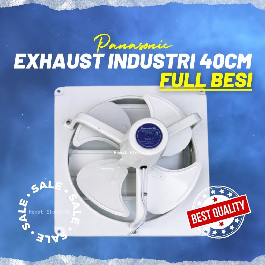 Exhaust Fan Panasonic Industri Full Besi 16 inch Kipas Angin Hisap FV-40AFU