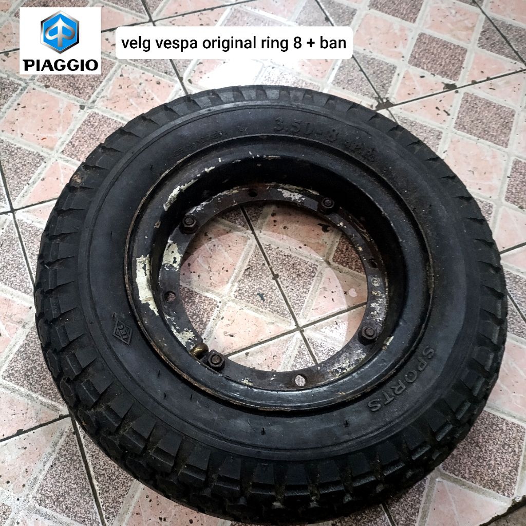 velg vespa ring 8 original chung dan ban luar dalam