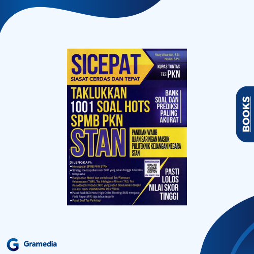 Gramedia Medan - SICEPAT Siasat Cerdas dan Tepat Taklukkan 1001 Soal HOTS SPMB PKN STAN