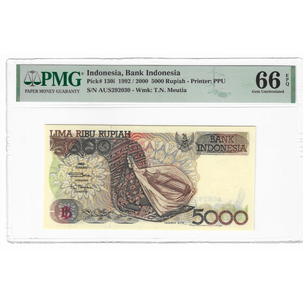 Uang PMG 5000 Rupiah Sasando Rote 1992