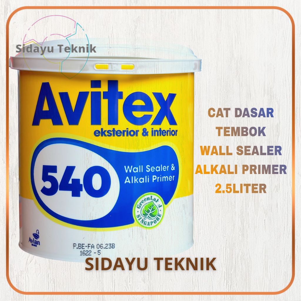 Cat Tembok Dasar Avitex 540 Wall Sealer Eksterior Interior