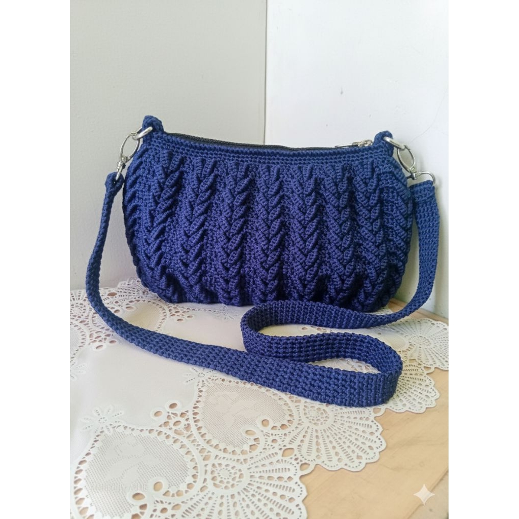 Tas Rajut Selempang (miu miu crochet bag)