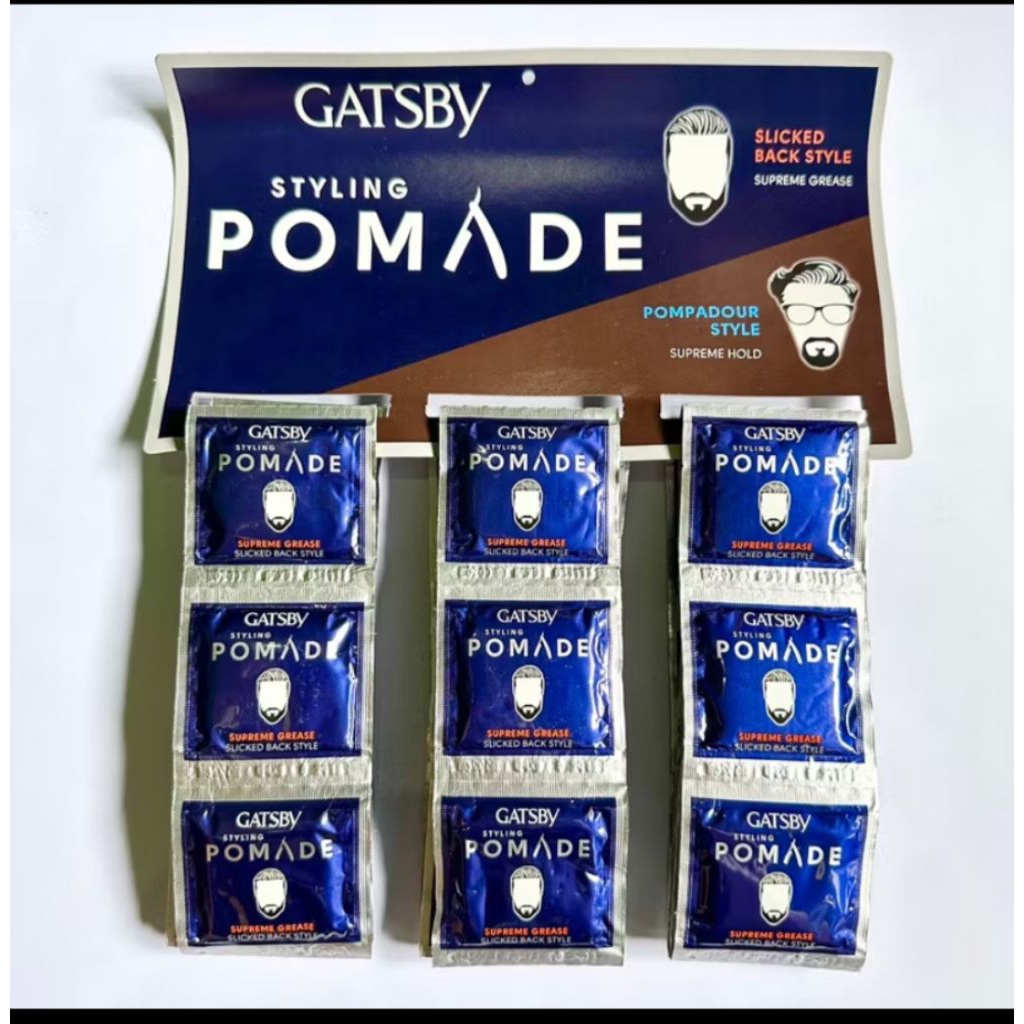 [ 1PP × 36 ] GATSBY STYLING POMADE SACHET | GATSBY POMADE SACHET SUPREME GREASE | GATSBY 6 GRAM