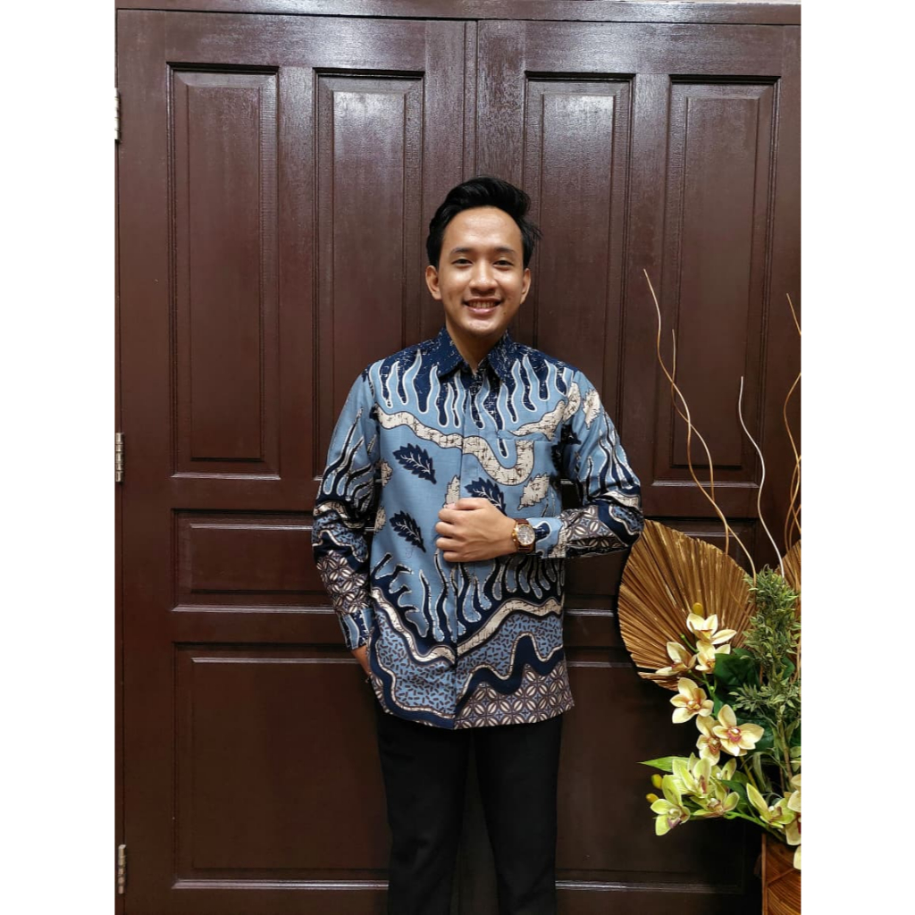 KEMEJA BATIK LAPIS TRICOT BAHAN TEBAL