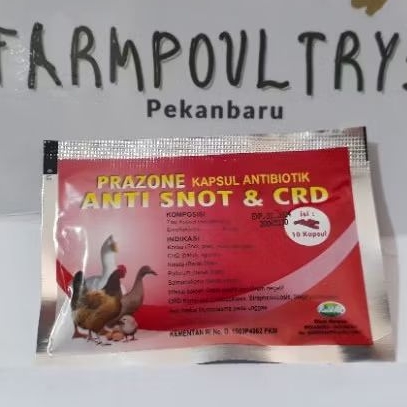 Obat Ayam Anti Snot Crd Kapsul obat ayam snot coriza ngorok, obat snot burung bebek angsa