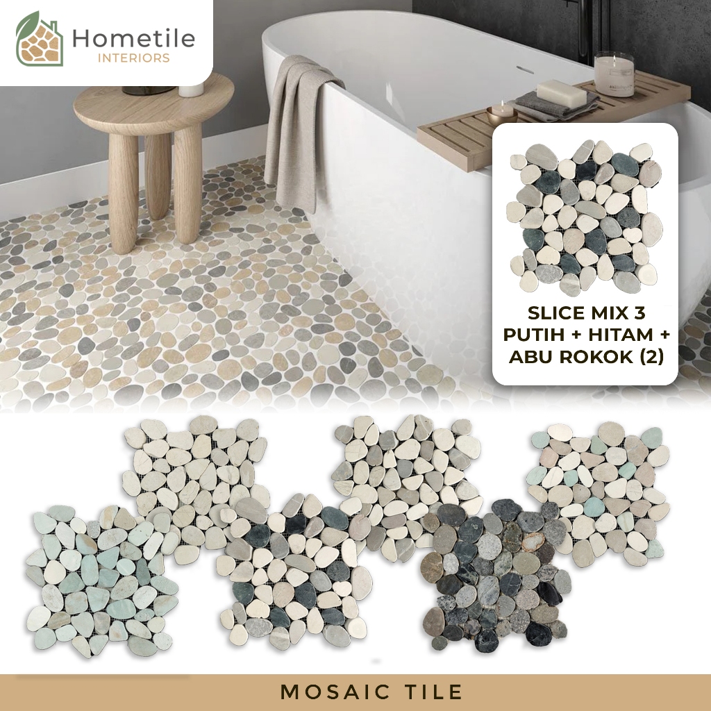 Keramik lantai dinding Backplash Kamar Mandi Dapur Wall Decorration Mozaik Mosaic Batu Alam Tile Sto