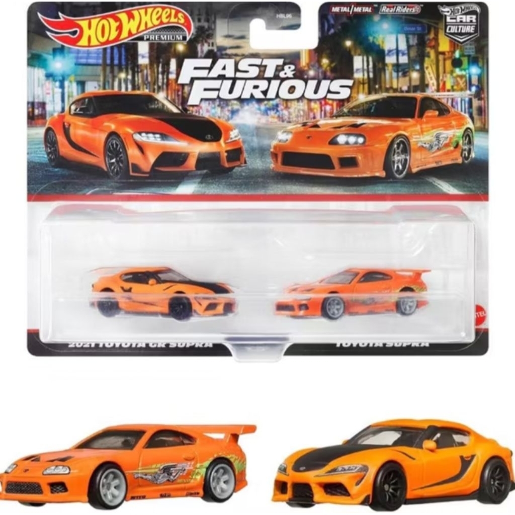 Hot Wheels Two Pack Toyota Supra Fast & Forious FNF twin real riders car culture diecast hotwheels m