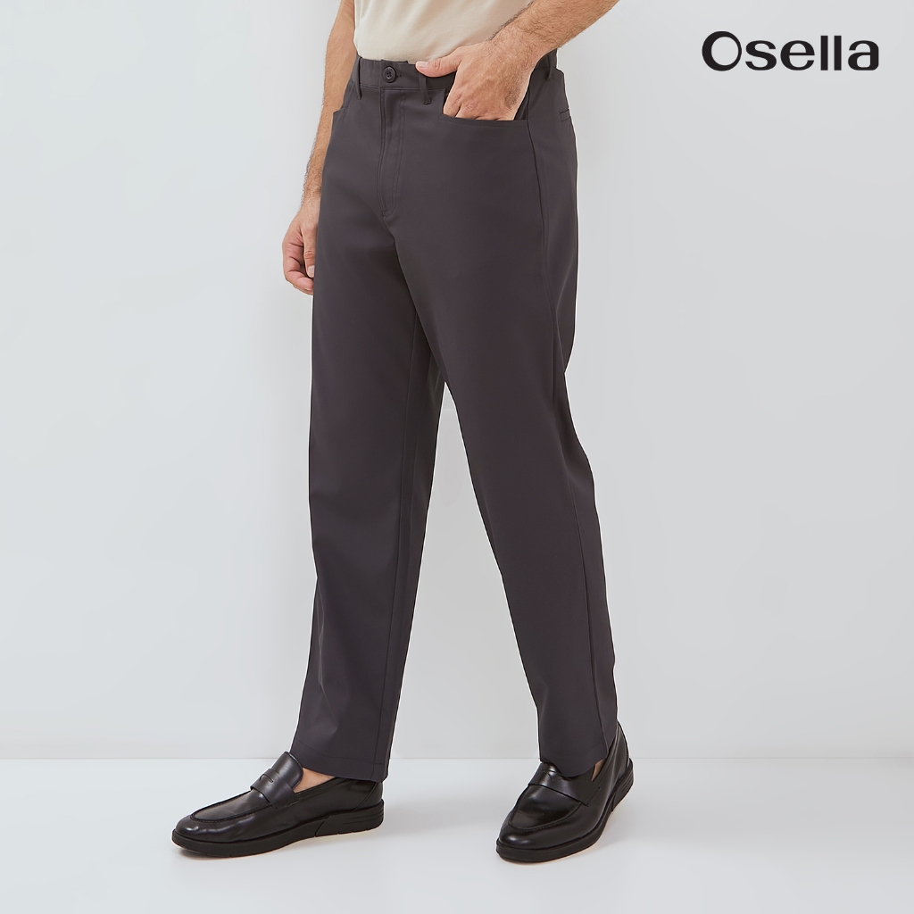 Osella Kyai Straight-Fit Trousers 20816601 | Celana Panjang Bahan Pria