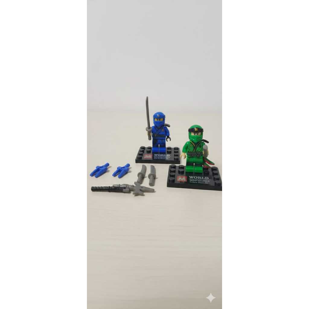 mainan roboman ninja hero MTC lembar isi 12 pcs plus ornamen murah
