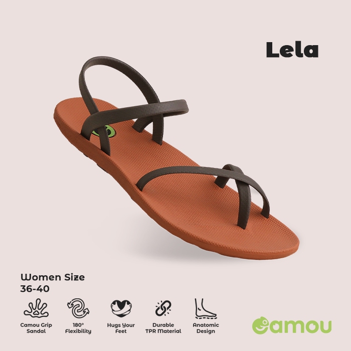 Camou x Gofort Sandal Tali Wanita Kekinian Terbaru LULU - SEBLAK