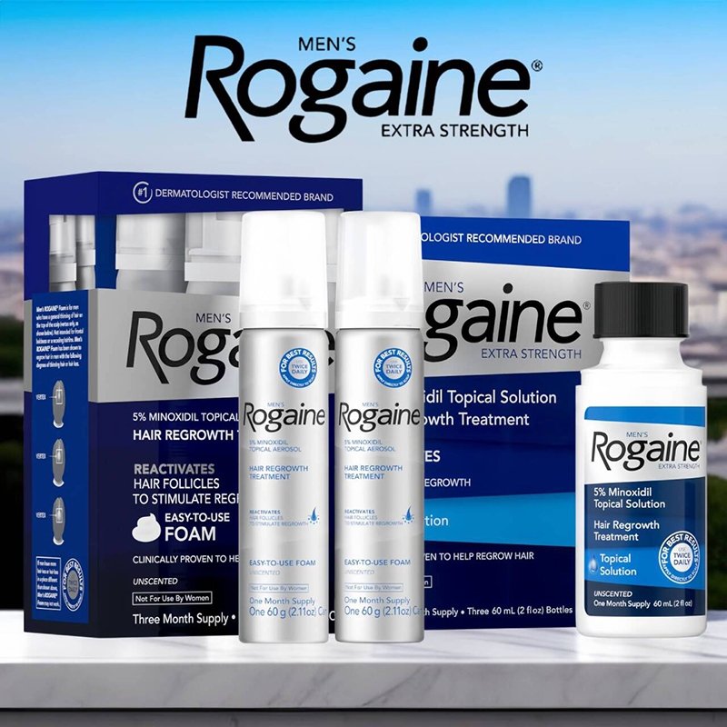 Men Rogaine 5% Minoxidil Foam 60g/Rogaine Hair Growth Treatment 5% Minoxidil Topical Solution