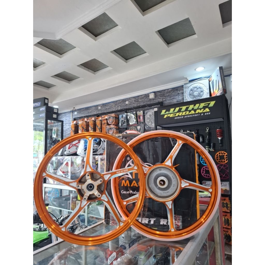 VELG CNC 511 MAGIC BOY VARIO 150 140/160-17 WARNA ORANGE