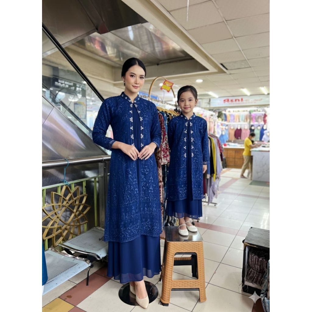 DK REALPICT Ready gamis Yasmin coupleBerbahan tile daleman katun toyoboOuther lepas