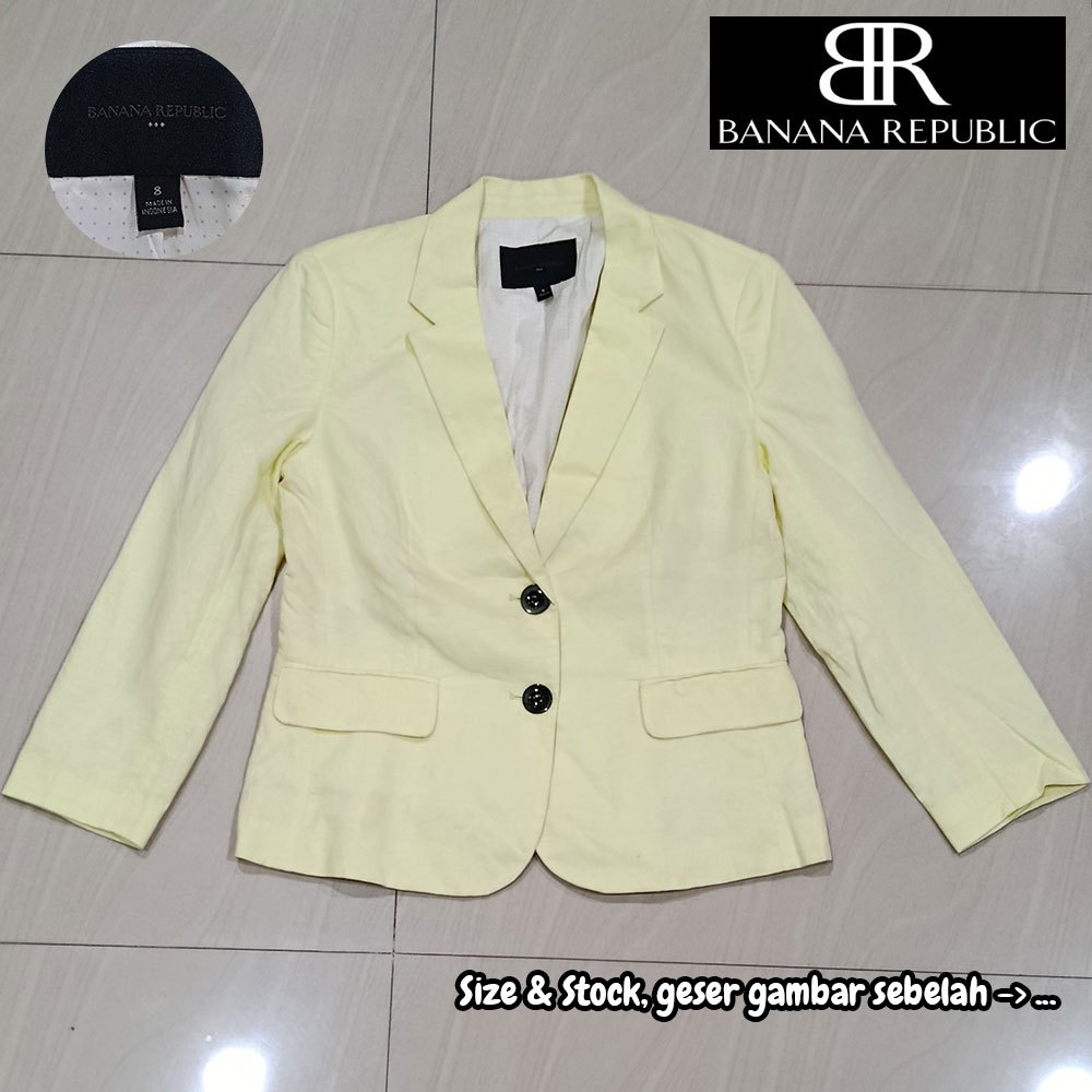 Blazer Cewe Kuning BANANA REPUBLIC