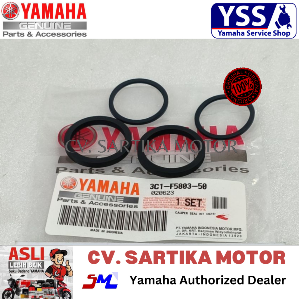 SEAL KALIPER CALIPER REM DEPAN R15 V2 V3 XABRE MT15 XSR VIXION/CALIPER SEAL KIT (3C15)/3C1-F5803-50