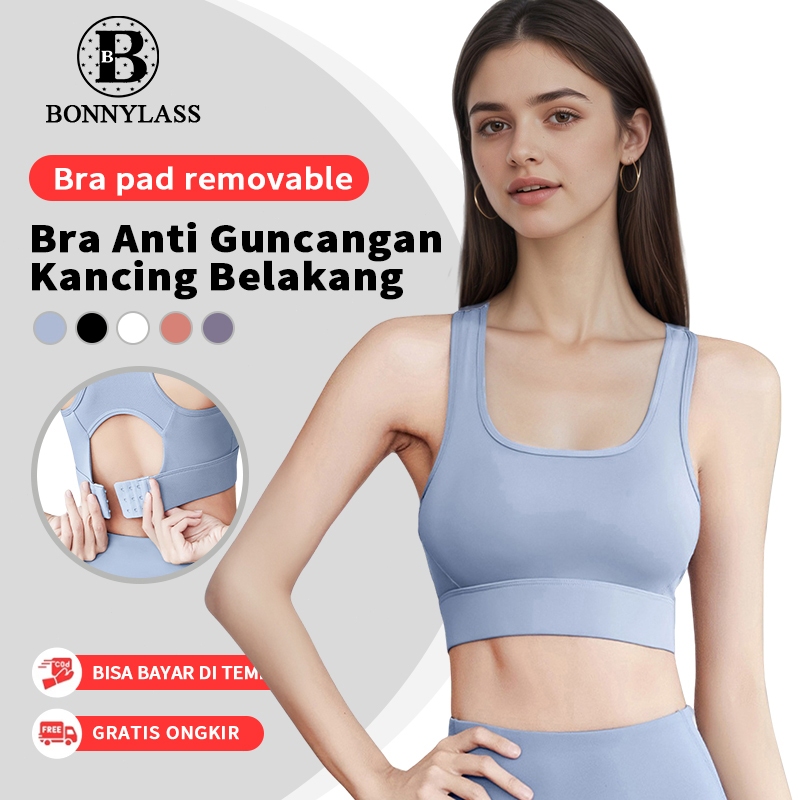 Sport Bra Gym Bra Olahraga Tanpa Kawat Pakaian Olahraga
