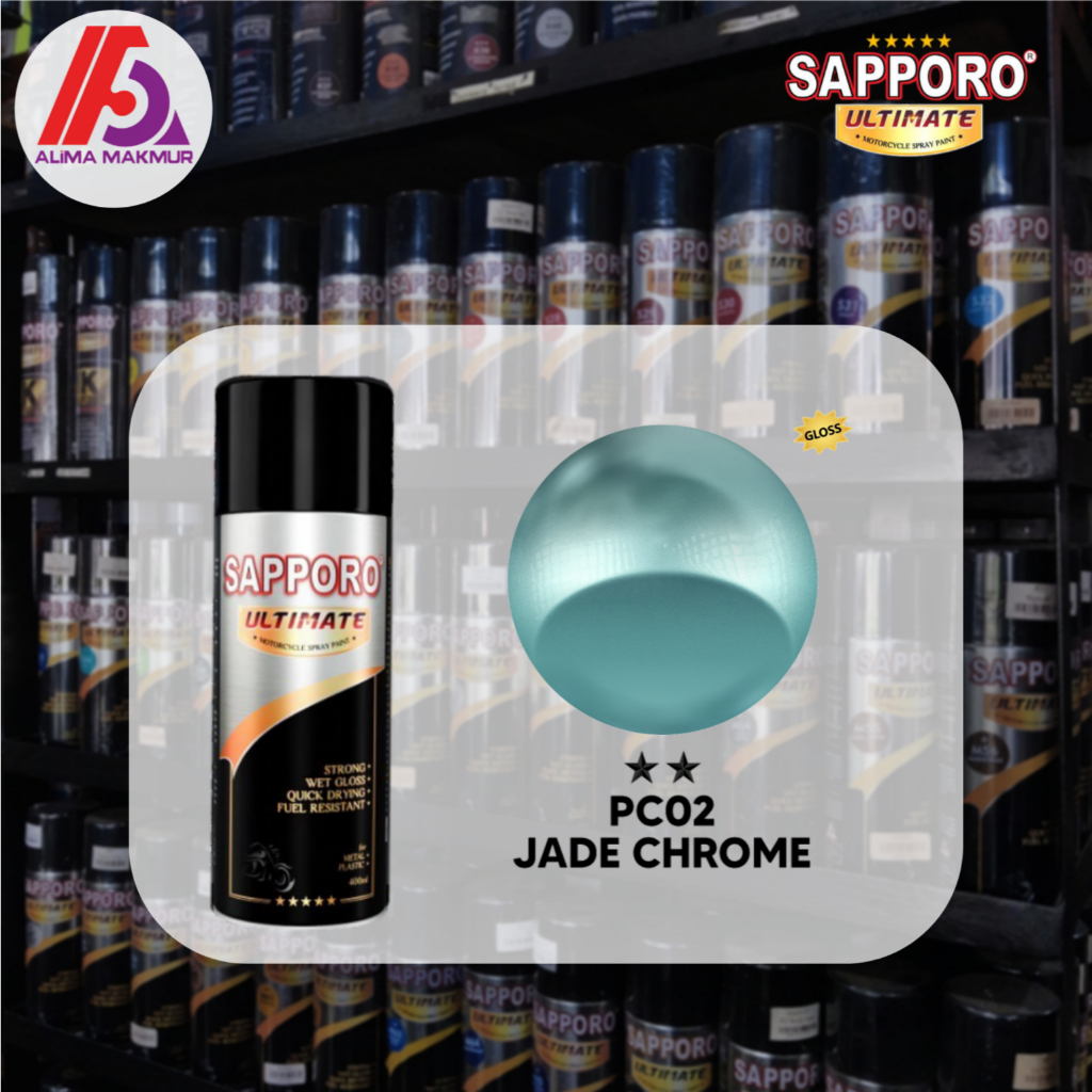 Sapporo Ultimate PC02 Jade Chrome 300cc / Pilok Chrome Sapporo / Sapporo Chrome Series