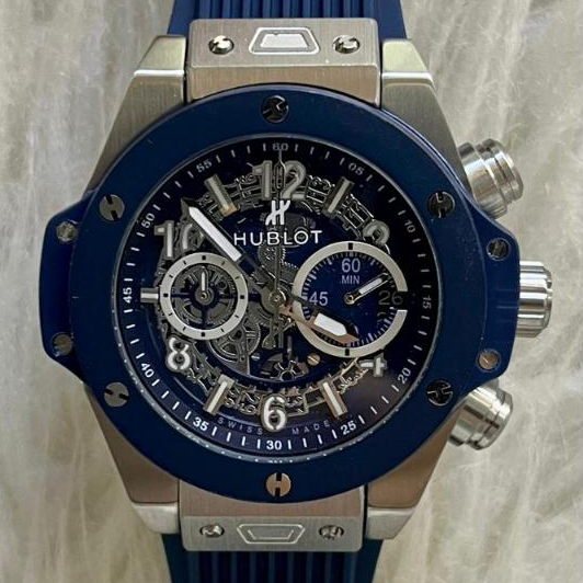 Jam Tangan Pria LkHublot Big Bang King Power Strap Rubber 44mm Fullset