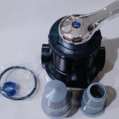 FRP Head three way valve | Kepala tabung FRP 3way valve / kepala frp 1054 head valve manual 3 way