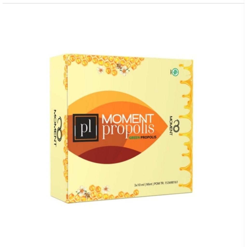 Moment Propolis Original - Green Brazilian Propolis Nano Technology 100% Asli