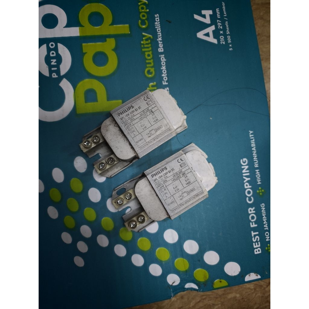 Ballast lampu PLC Trafo PLC BPL 18W Philips