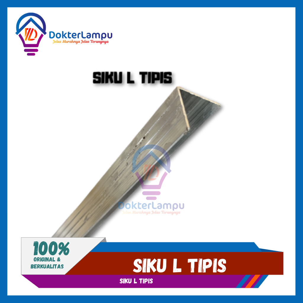 siku alumunium lis L hardcase alumunium panjang 3meter import