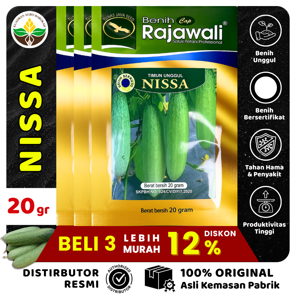 Benih Timun NISSA 20 gr Cap Rajawali