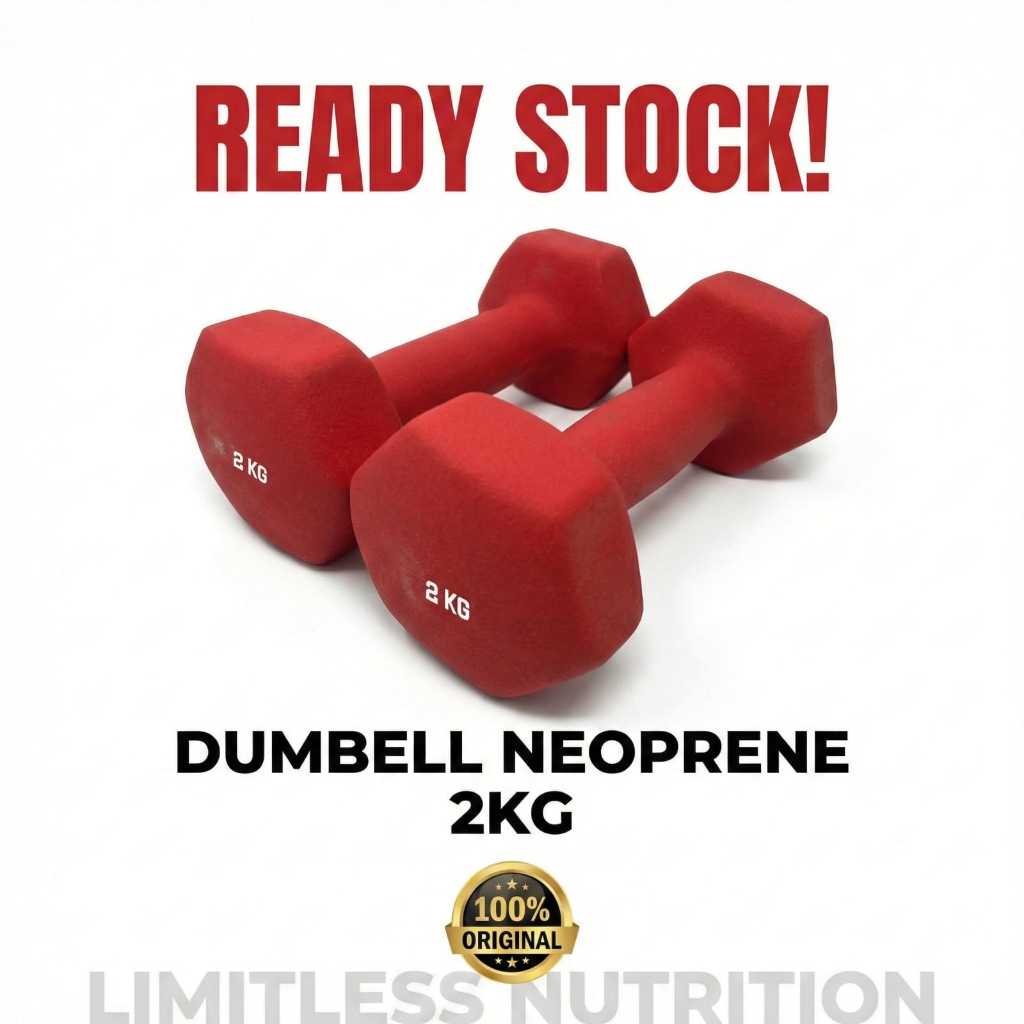 (PROMO) Dumbell Neoprene 2kg Import Barbel Gym Alat Olahraga Fitness Dumbell