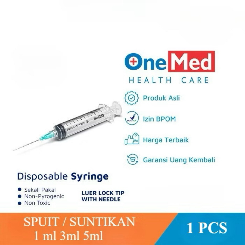 spuit 1cc 3cc 5cc Onemed