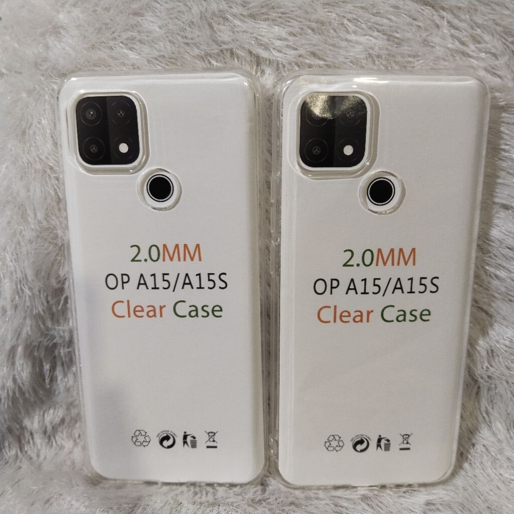SoftCase Casing Clear Oppo A15 A15S Silikon Bening Transparan TPU Pelindung Belakang HP