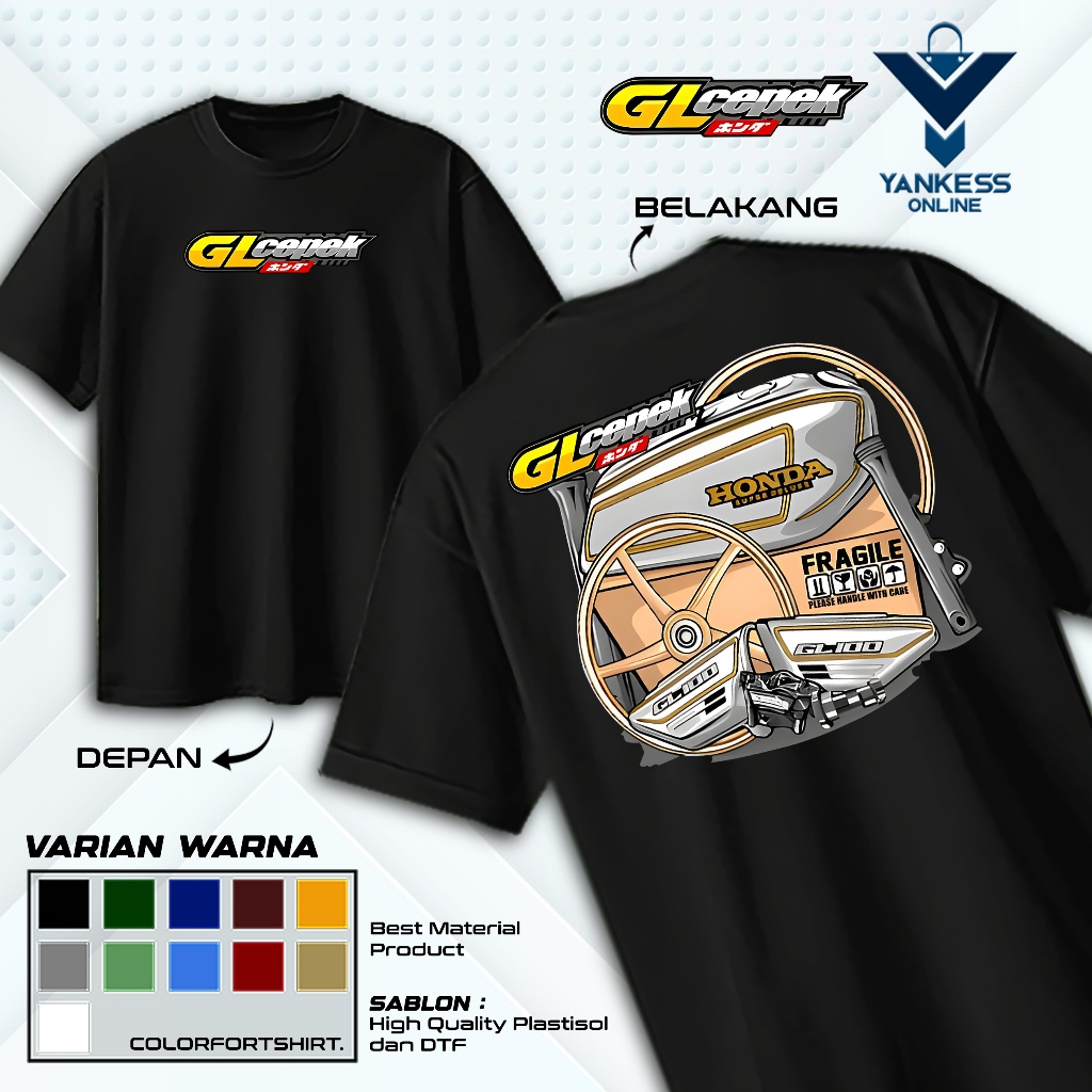 KAOS RACING GL CEPEK - BAJU RACING MESIN MOTOR GL CEPEK - FASHION PRIA & WANITA TERBARU
