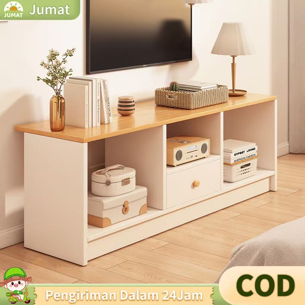 COD Meja TV MinimalisKayu Rak TV Bufet Putih Maple Ruang Tamu Lemari TV kayu Meja TV Minimalis Lemar