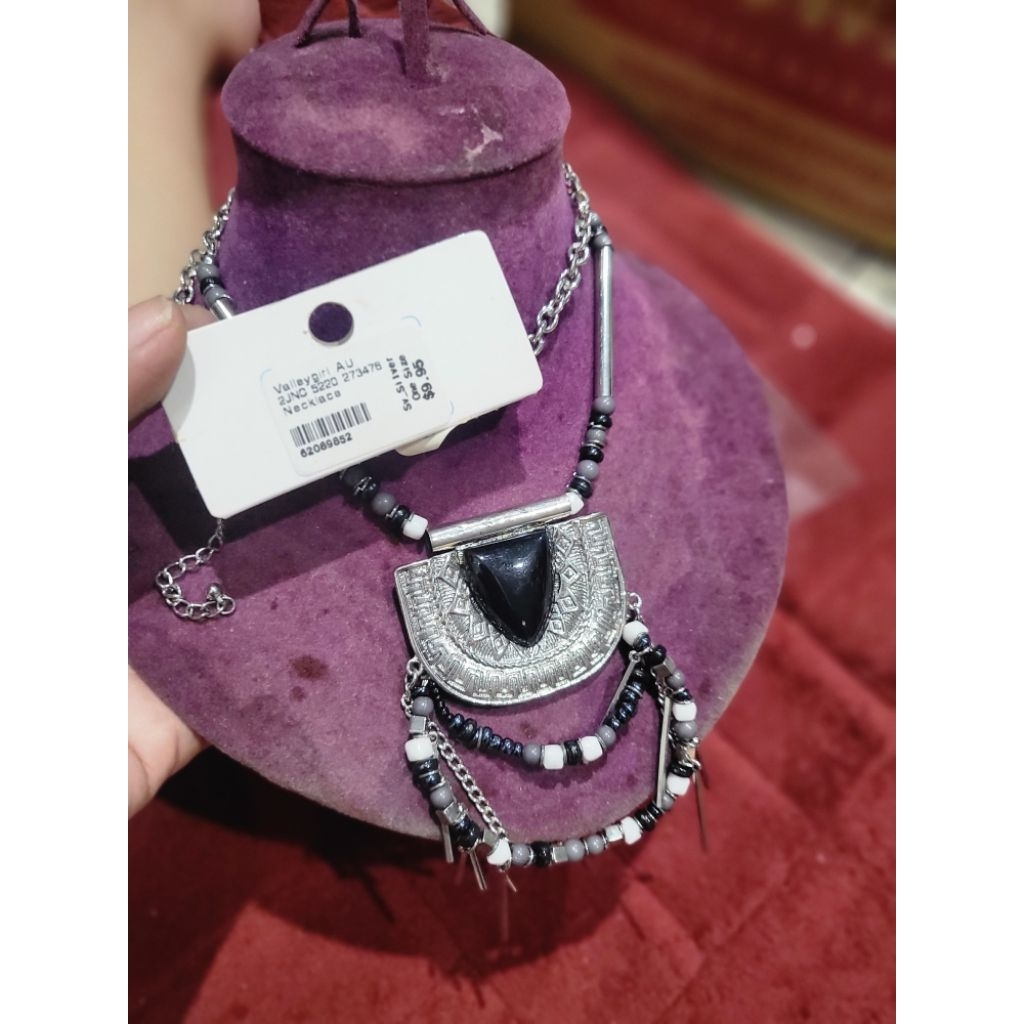 Aksesoris kalung etnik batu mutiara murah obral