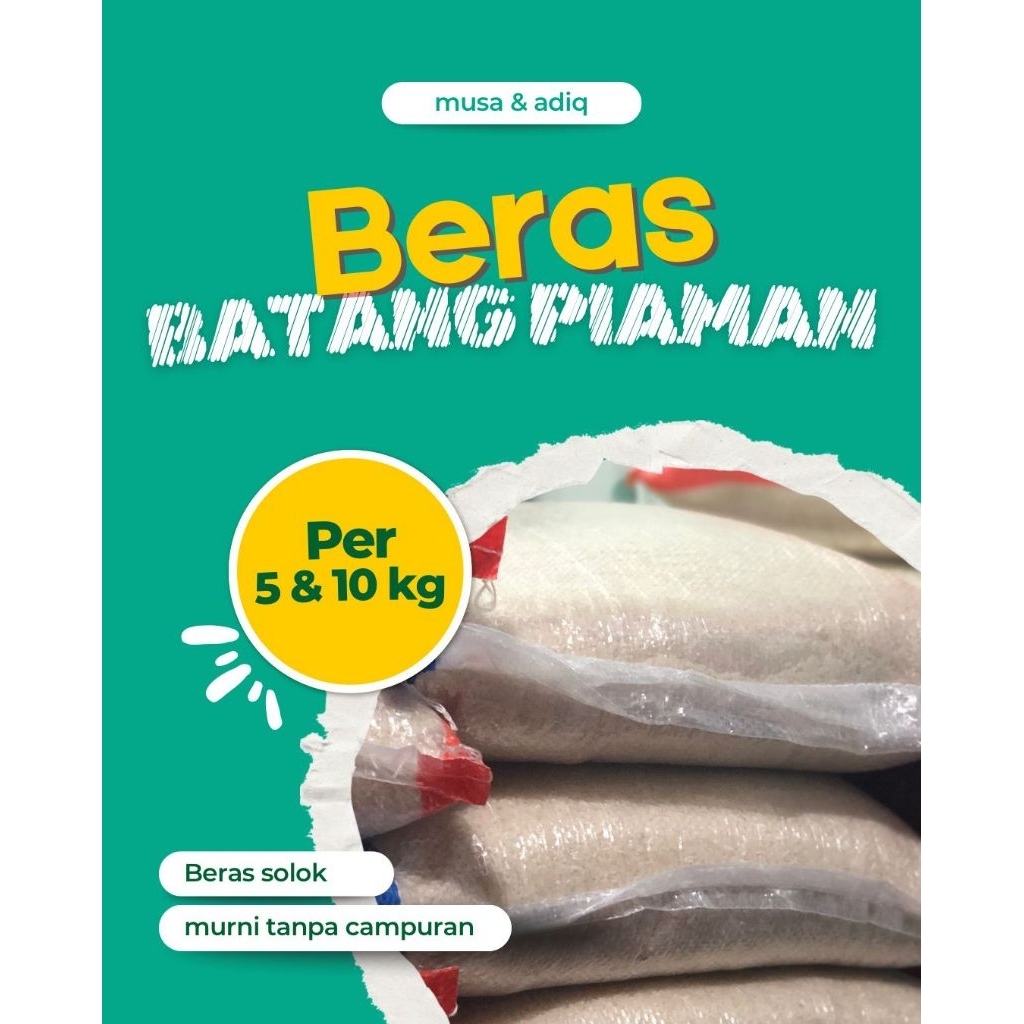 BERAS BATANG PIAMAN | BERAS SOLOK ASLI | BERAS PREMIUM