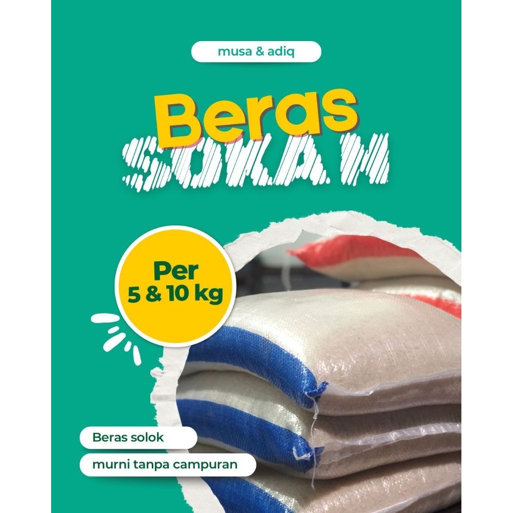BERAS SOKAN | BERAS SOLOK ASLI | BERAS PREMIUM