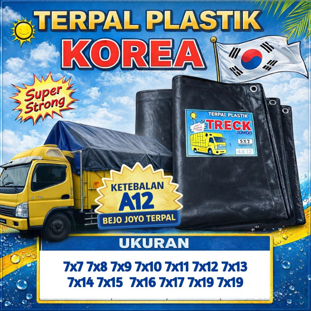 Terpal A 12 HITAM TERPAL KOREA  premium original impor korea Berkuwalitas Premium awet & tahan lama.