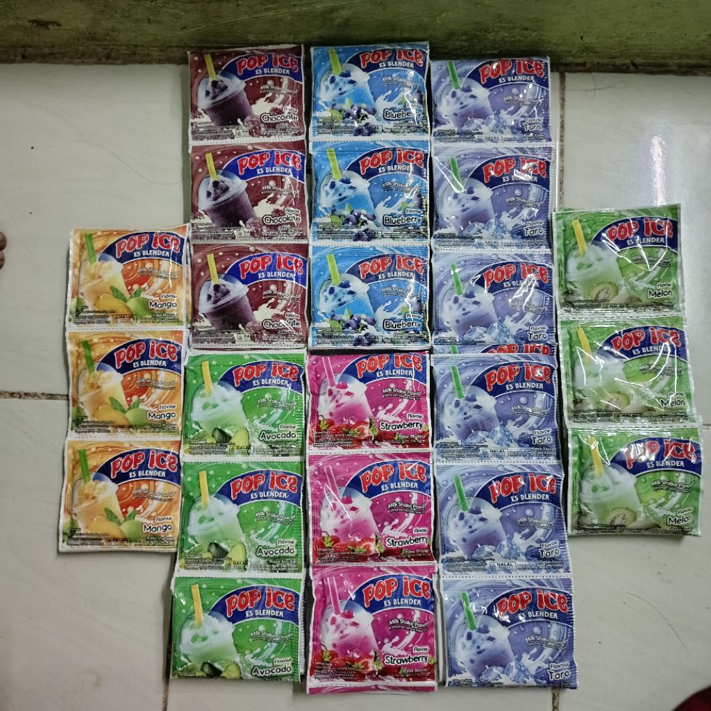 POP ICE ANEKA RASA TERMURAH 1 RENCENG ISI 10 PCS MURAH/POP ICE GROSIR