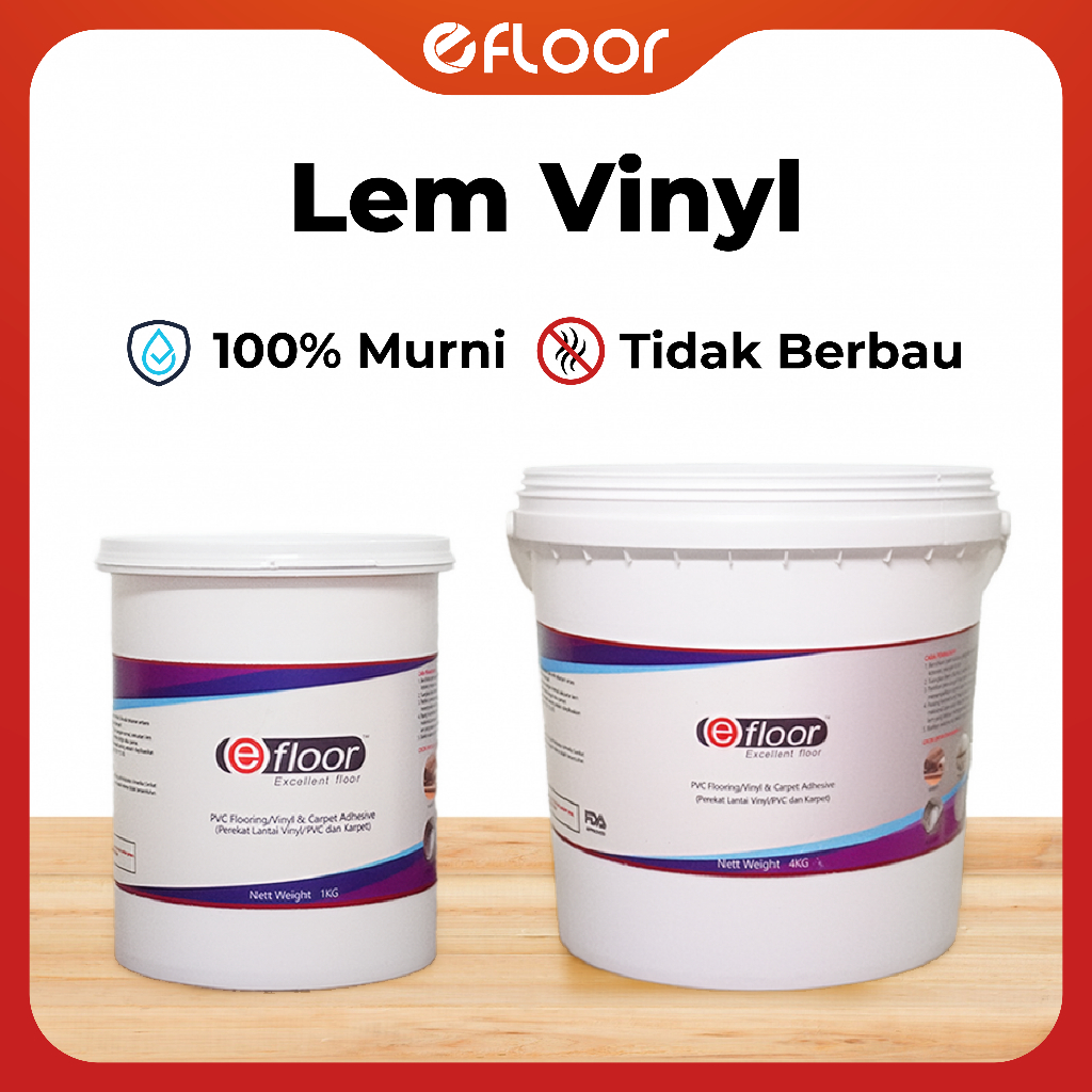 Lem Vinyl Lem Karpet Lantai EFLOOR 1 KG 4 KG