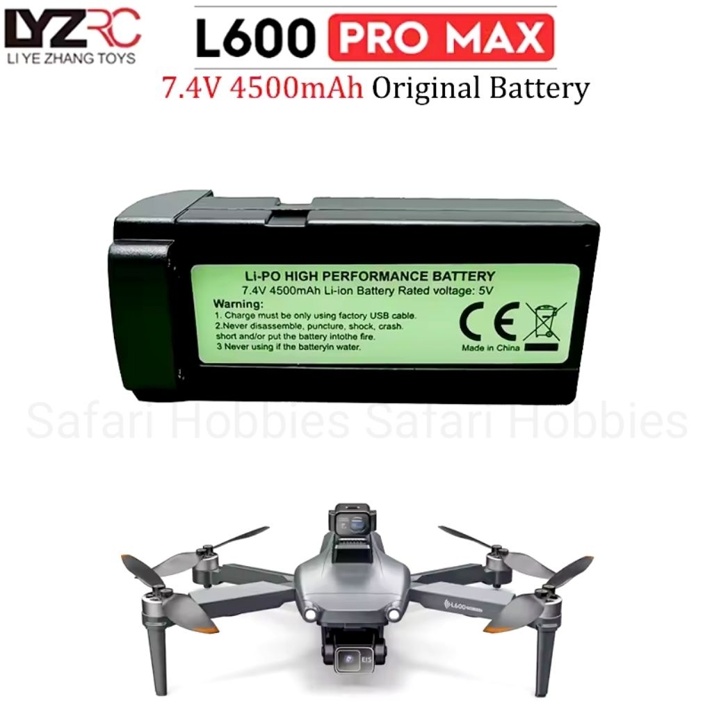 Baterai Drone LYZRC L600 Pro Max GPS 4500mAh 7.4V Original