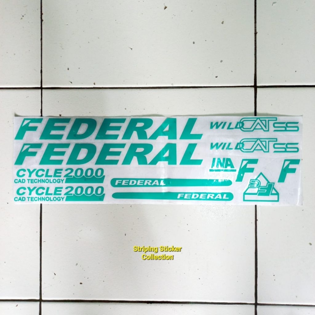 Sticker Stiker Sepeda Federal Wild Cat Cutting
