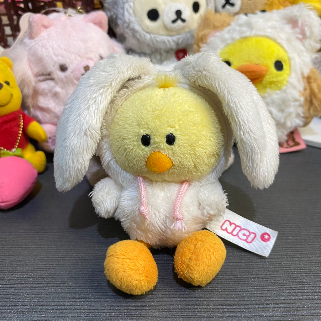 Bagcharm / Keychain Nici Chicken Rabbit Ganci Anak Ayam Kostum Kelinci Nici