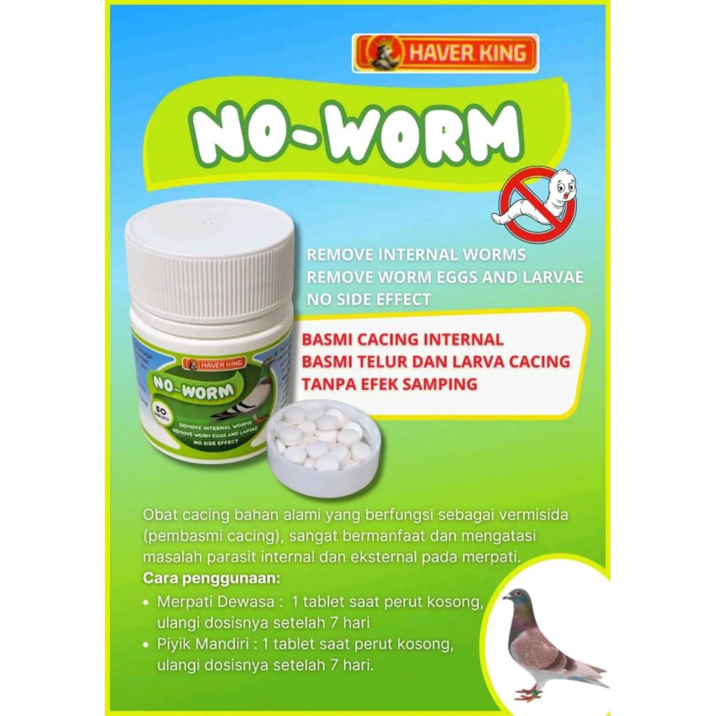 NOWORM OBAT CACING MERPATI