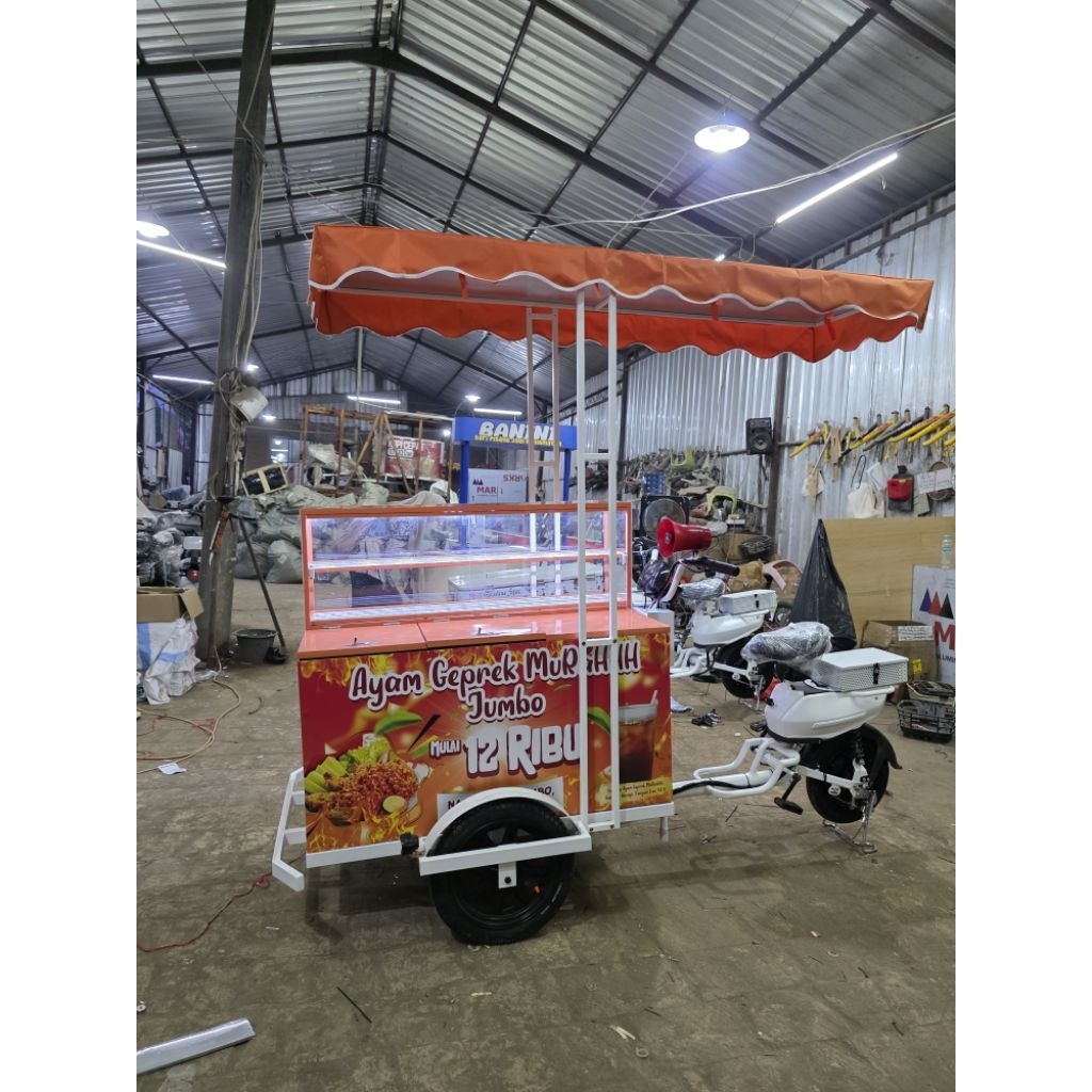 gerobak keliling ayam goreng | gerobak keliling listrik | gerobak listrik | gerobak kopi keliling | 