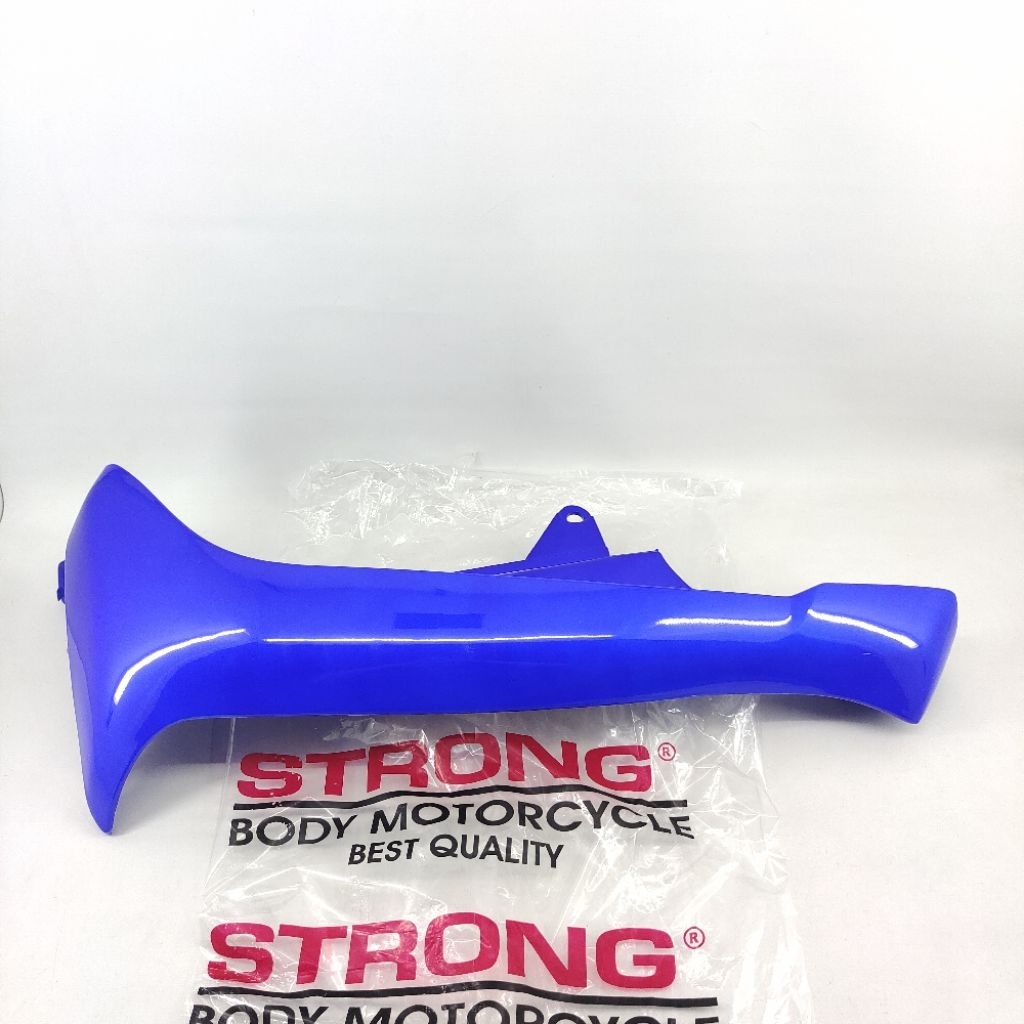 STRONG Cover Body Sayap Legshield Leksil Legsil Luar Kiri Suzuki Satria 2Tak 2T Lumba Kopling Biru O