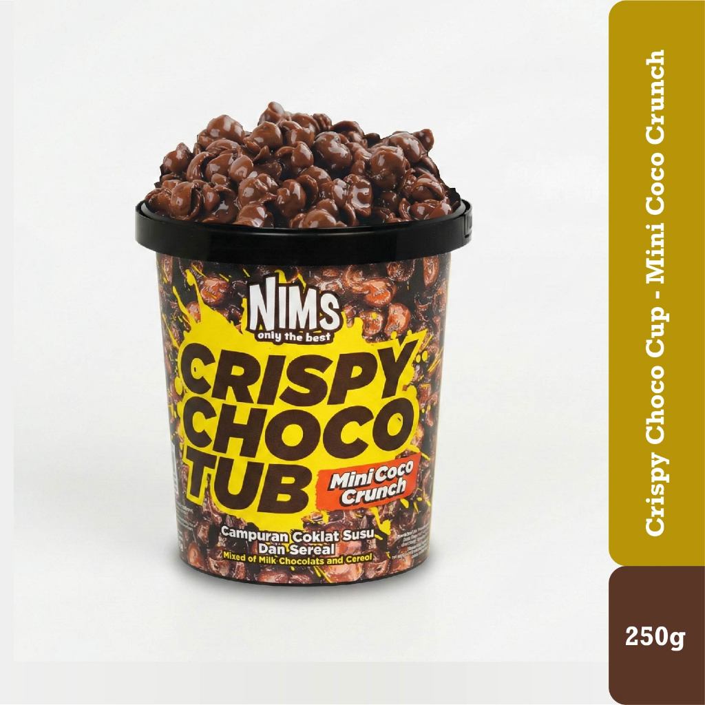 NIMS | Choco Crunch | Snack Malaysia | Crispy Choco Tub 250G - Mini Coco Crunch